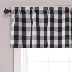 Annlaite 323586080918 Buffalo Checker Farmhouse Thermal Insulated Energy Saving Window Curtain Vala