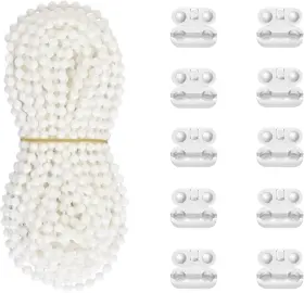 Antfly 313036138167 10 Meters 32.8 Feet Roller Blind Bead Chain Cord Roman Venetian Honeycomb Vert