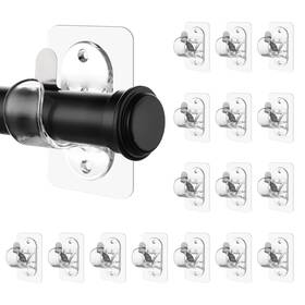 Antimbee Tpzj813 16 Pack Transparent Curtain Rod Bracket No Drilling Adhesive Curtai