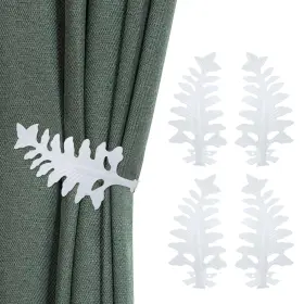 Wq20250157 Antrader Curtain Tiebacks Leaf Shape Holdbacks 8 Inch X 4 Hook Drapery Ti