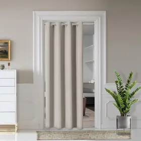 Dcgm-beige-5280 Aosky Door Curtains For Doorway Privacy Beige Grommet Closet Be
