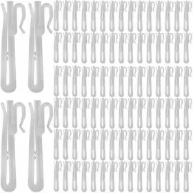 Apcgsm 765279917830 100pcs Plastic Curtain Hooks Adjustable Pleat Pinch Plea