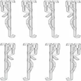 Apuxon 606184428472 20pcs Valance Clips 2.5inch Blinds Clear Plastic Holder For Vala