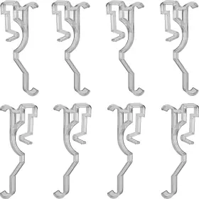 Apuxon 606184428496 10pcs Valance Clips 2.5inch Blinds Holder Clear Plastic For Arc-shaped