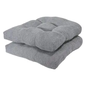 19-63916all Arlee Non-skid Memory Foam Chair Pads 2 Count Pack Of 1 Alloy Gray