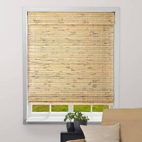Arlo Blinds 04cbk220740 Sheer Bamboo Roman Shades With 22 Inch W X 74 H Petite Rustique