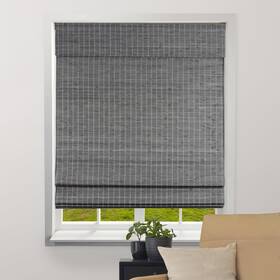 Arlo Blinds 04cbp200740 Semi-sheer Bamboo Roman 20 Inch W X 74 H Semi-privacy Grey-brown