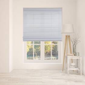 Arlo Blinds 04rlg334600 Cordless Fabric Roman 33.5 Inch W X 60 H Light Filtering Gray