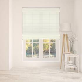 Arlo Blinds 04rli340720 Cordless Fabric Roman Shades 34 Inch W X 72 H Light Filtering Ivory