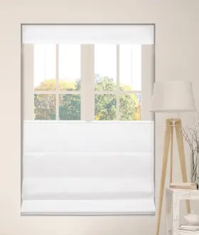 04ula240720 Arlo Blinds 24 Inch W X 72 H Light Filtering White And Top Down Bottom Up