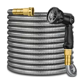 Fg001 Artistan Metal Garden Hose 150 Ft - Stainless Steel Leak-proof W... Fast Ship