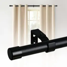 Ar-cr-a81-bl-48-84 Ashleyriver Curtain Rods For Windows 48 To 84 Heavy Duty 1 Inch