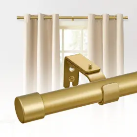 Ar-cr-a81-gold-66-120 Ashleyriver Gold Curtain Rods For Windows 66 To 30 Inch -120