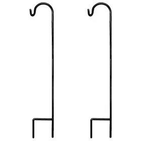 Am6832 Ashmanonline Ashman Black Shepherd Hook 48 Inch 2 Pack 10mm Thick Super Strong Rust R