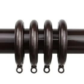 V1930-07 Astamoda 1-13/16 Inch Poly Resin Curtain Eyelet Rings Set Of 10 - Cocoa