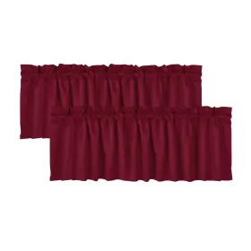 Athootita 635638968417 2 Panels Curtain Valances For Windows 52in X18in Blackout Window Treatment Va