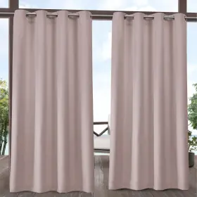 Ati Home 064247000469 Delano Indoor/outdoor Grommet Top Curtain Panel Blush