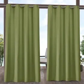Ati Home 064247000476 Delano Indoor/outdoor Grommet Top Curtain Panel Kiwi Green