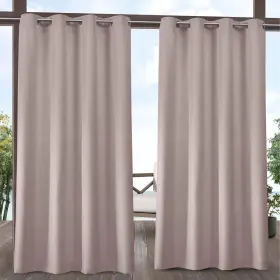Ati Home 064247000605 Biscayne Indoor/outdoor Grommet Top Curtain Panel Blush