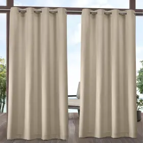 Ati Home 064247037021 Indoor/outdoor Solid Cabana Grommet Top Curtain Natural