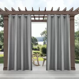 Ati Home 064247049468 Biscayne Indoor/outdoor Grommet Top Curtain Panel Multi-color