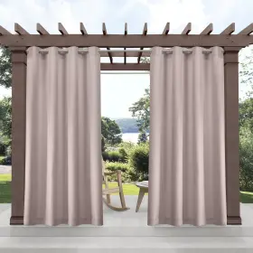 Ati Home 064247049543 Biscayne Indoor/outdoor Grommet Top Curtain Panel Multi-color