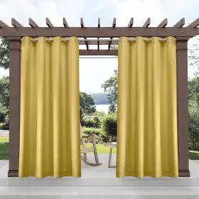 Ati Home 064247050068 Delano Indoor/outdoor Grommet Top Curtain Panel Sunbath