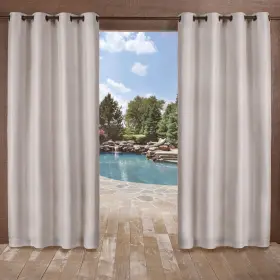 Ati Home 642472015696 Delano Indoor/outdoor Grommet Top Curtain Panel Silver 54 X 96
