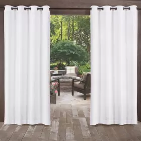 Ati Home 642472015764 Biscayne Indoor/outdoor Grommet Top Curtain Panel Winter White 54 X 84
