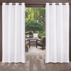 Ati Home 642472015863 Biscayne Indoor/outdoor Grommet Top Curtain Panel Winter White 54 X 108