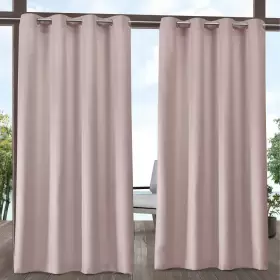 Ati Home 642472101320 Indoor/outdoor Solid Cabana Grommet Top Curtain Blush 54 X 84