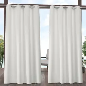 Ati Home 642472105045 Indoor/outdoor Solid Cabana Grommet Top Curtain Vanilla 54 X 84