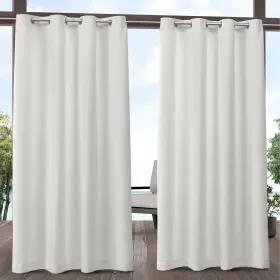 Ati Home 642472107193 Delano Indoor/outdoor Grommet Top Curtain Panel Vanilla