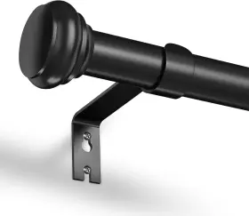 Augosta 714855375021 Curtain Rods For Windows 48 To 84 1 Inch 30 90 Black