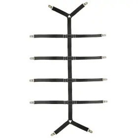 Ygjz-231 Auivguiv Bed Sheet Straps Adjustable Crisscross Clips Suspenders To Keep Your Be
