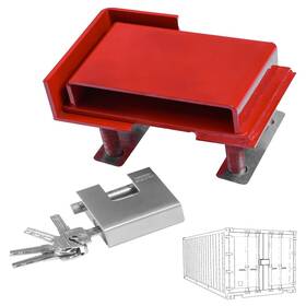 Autoholic B0bzy35tsk Container Lock Bolt On Heavy Duty Accessories Padlock 5 Keys