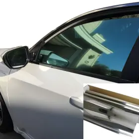 Autopia 303949099969 One Way Mirror Reflective Car Window Color Tint Film 10%vlt. 20 Inch X10ft Silver