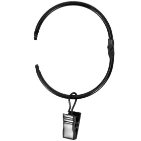 Awtok 451355492950 34 Pcs Openable Curtain Rings With Clips 2.4-inch Inner Diameter Open Draper