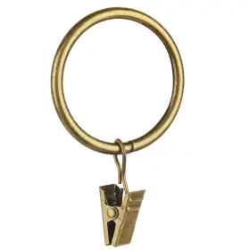 Cr-b100 Awtok Curtain Rings - 14 Pcs 1.5-inch Clip For Panels This Antique B