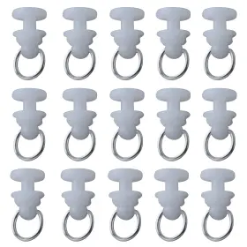 Axlizer 729388262939 50pcs Plastic Curtain Track Carrier Slide Roller Accessories For Trac