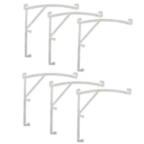 Vbcclipb-6 Axlizer 6pcs Plastic Vertical Blind Curtain Clip Bracket Valance Clips For Blinds