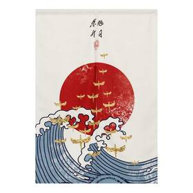 Baiht Home Tmkj Cml168 Wu 85x90 Rrfs Japanese Noren Doorway Curtain Cotton Linen Great Wave Door Tapestry