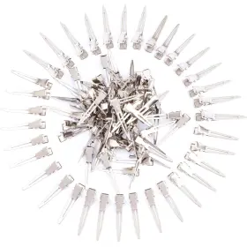 E1-db4x-ltuw Bandenger 100 Packs Silvery Alligator Curl Clips 1.8 Inch Single Prong