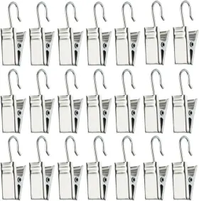 Baotongle 313041138114 60pcs Metal Hook Clips Hanging Curtain