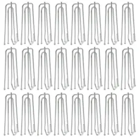 Baotongle 671072104028 Stainless Steel Curtain Pleater Tape Hooks Pleat Hook 4 Prongs