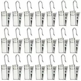 Baotongle 742297914539 60pcs Metal Hook Clips Hanging Curtain Hanger Connec