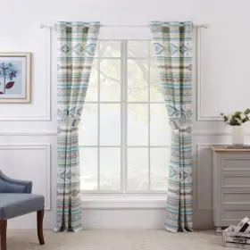 Gl-2010awp Barefoot Bungalow Phoenix Window Panel Pair Turquoise