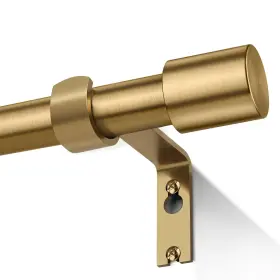Basics4all 674519161424 Brass Gold Curtain Rods For Windows 28 To 48 1 Inch