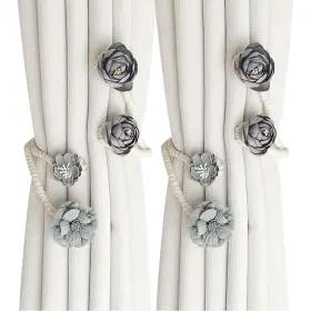 Y000383 Bdhrkte Boho Flower Curtain Tie Backs Handmade Curtains Tiebacks Holder B