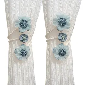 Y000445 Bdhrkte Boho Flower Curtain Tie Backs Handmade Curtains Tiebacks Cute Curta Inch